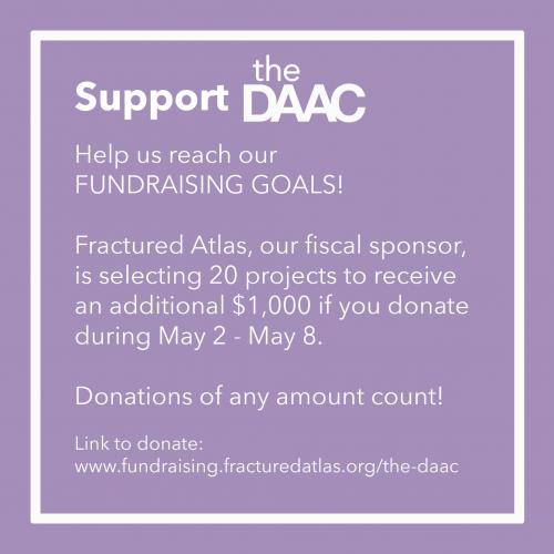 Support The DAAC fundraising poster