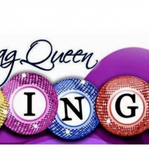 Drag Queen BINGO, spelled in part with BINGO chips