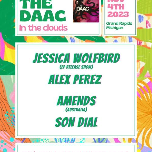 Jessica Wolfbird - The DAAC - In the Clouds show flyer